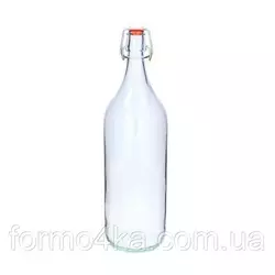 Бутылка стеклянная с бугельной пробкой 2л