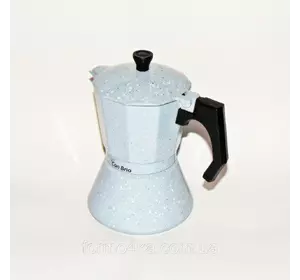 Кофеварка гейзерная алюминиевая  на 6 чашек индукция