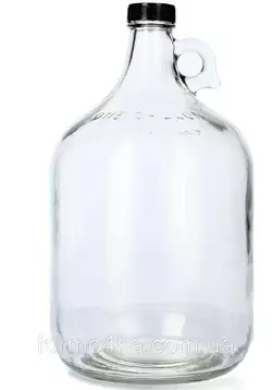 Бутылка с пластмассовой крышкой с ручкой "Galon" 3.85л
