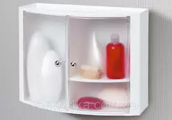 Шкафчик для ванной прозрачно-натуральный