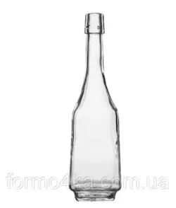 Бутылка прозрачная Гусь с бугельной пробкой 0,7л
