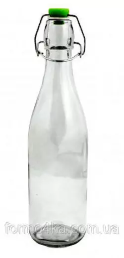 Стеклянная бутылка 0.5л с бугельной пробкой