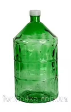 Бутыль стеклянный 22л с пластиковой крышкой
