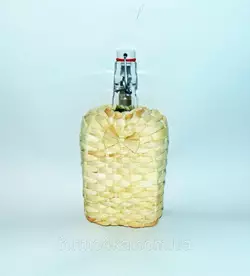 Бутылка с бугельной пробкой 0,75л "Викинг" плетение кукурузой