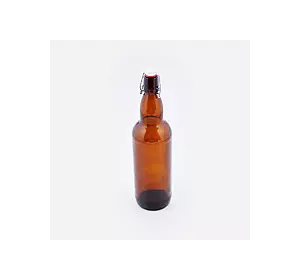 Бутылка litva с бугельной пробкой 1 литр коричневая