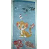 Кухонное полотенце лен-рогожка "Тигр" 70х35см