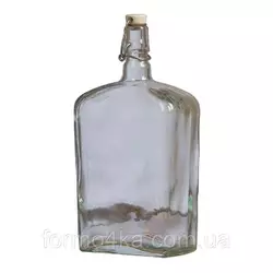 Бутылка с бугельной пробкой 1,75 прозрачная "американка"