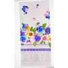 Кухонное полотенце лен-рогожка"фиалки" 70х35см Кухонное полотенце лен-рогожка"фиалки" 70х35см