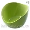 Кокотница для жульена керамика 8шт/наб зеленые