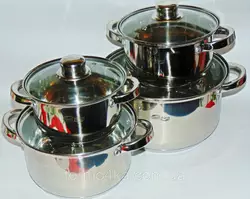 Набор кастрюль 8пр 1,5, 2, 3 и 5,5л Edenberg EB-3734 Набор кастрюль 8пр 1,5, 2, 3 и 5,5л Edenberg EB-3734