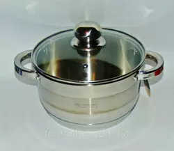 Кастрюля из нержавеющей стали 3л. Edenberg eb3005 Кастрюля из нержавеющей стали 3л. Edenberg eb3005