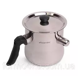 Молочник со свистком с крышкой 1 л Kamille Молочник со свистком с крышкой 1 л Kamille