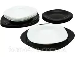 Сервиз Luminarc CARINE white&black /X19 предм Сервиз Luminarc CARINE white&black /X19 предм