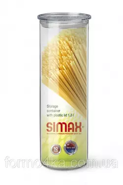 Банка стеклянная с  герметической крышкой Simax 1.8л Банка стеклянная с  герметической крышкой Simax 1.8л