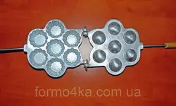 Форма для выпечки корзинок на 7 штук Форма для выпечки корзинок на 7 штук