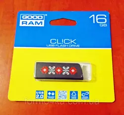 Flash Drive GOODRAM CL! CK 16 GB Ukraine, Black Flash Drive GOODRAM CL! CK 16 GB Ukraine, Black