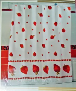 Штора для ванной комнаты MIRANDA strawberry Штора для ванной комнаты MIRANDA strawberry