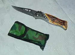 Раскладной нож с костяной ручкой средний Раскладной нож с костяной ручкой средний