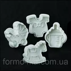 Плунжера для мастики Детские 4 шт Плунжера для мастики Детские 4 шт