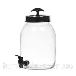 Диспенсер для напитков HEREVIN Vega BLACK, 3 л Диспенсер для напитков HEREVIN Vega BLACK, 3 л
