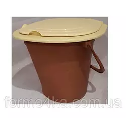 Ведро туалет с крышкой Юнипласт Ведро туалет с крышкой Юнипласт