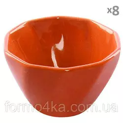 Кокотница для жульена керамика 8шт/наб оранжевые
