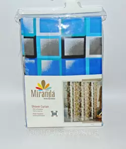 Штора для ванной комнаты MIRANDA Kare blue Штора для ванной комнаты MIRANDA Kare blue