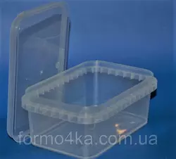 Емкость судок прямоугольный 0,5 л с крышкой Емкость судок прямоугольный 0,5 л с крышкой