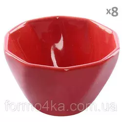 Кокотница для жульена керамика 8шт/наб красные