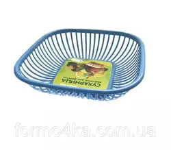 Сухарница-корзинка для фруктов 28х28см  С59 СИН Сухарница-корзинка для фруктов 28х28см  С59 СИН
