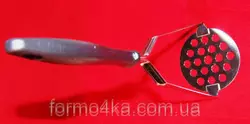 Картофелемялка металл с пластмассовой ручкой Картофелемялка металл с пластмассовой ручкой