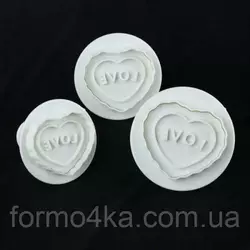 Плунжера для мастики Love 3 шт Плунжера для мастики Love 3 шт