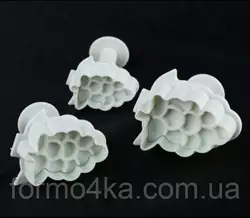 Плунжера для мастики виноград 3 шт Плунжера для мастики виноград 3 шт