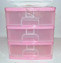 Мини-комод Maxi на 3 отделения R-plastik 24х35 Мини-комод Maxi на 3 отделения R-plastik 24х35