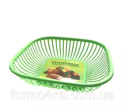 Сухарница-корзинка для фруктов 28х28см  С59 ЗЕЛ Сухарница-корзинка для фруктов 28х28см  С59 ЗЕЛ