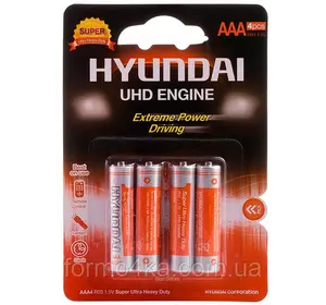 Батарейка Hyundai R3 4 PL 1x4 шт Батарейка Hyundai R3 4 PL 1x4 шт