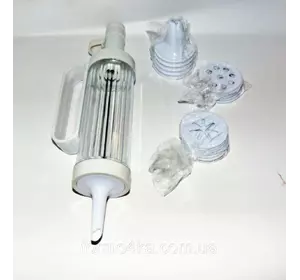 Шприц для печенья и насадки для декорирования Cookie Press and Cake Decorator Set Шприц для печенья и насадки для декорирования Cookie Press and Cake Decorator Set