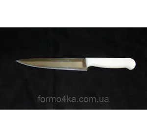 Кухонный нож с белой ручкой 7"