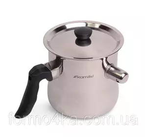 Молочник со свистком с крышкой 1 л Kamille Молочник со свистком с крышкой 1 л Kamille