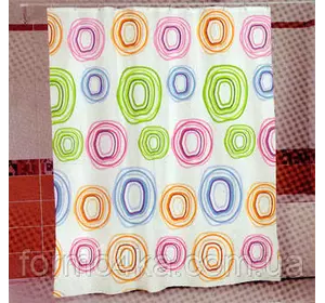 Штора для ванной комнаты MIRANDA color circle Штора для ванной комнаты MIRANDA color circle