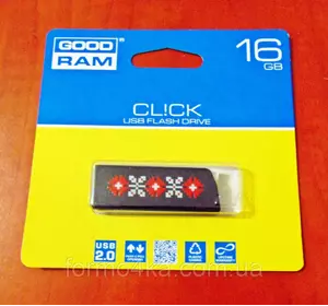 Flash Drive GOODRAM CL! CK 16 GB Ukraine, Black Flash Drive GOODRAM CL! CK 16 GB Ukraine, Black