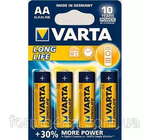 Батарейка Varta longlife aa alkaline 4шт Батарейка Varta longlife aa alkaline 4шт