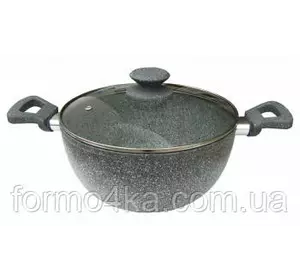 Кастрюля с антипригарным покрытием "Eco Granite" Con Brio 4л Кастрюля с антипригарным покрытием "Eco Granite" Con Brio 4л