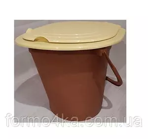 Ведро туалет с крышкой Юнипласт Ведро туалет с крышкой Юнипласт