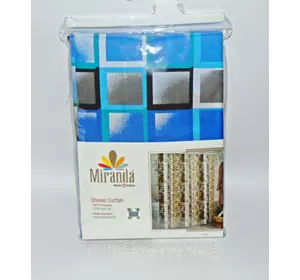 Штора для ванной комнаты MIRANDA Kare blue Штора для ванной комнаты MIRANDA Kare blue