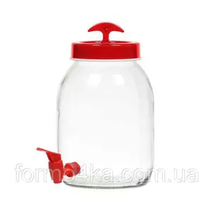 Диспенсер для напитков HEREVIN Vega RED, 3 л Диспенсер для напитков HEREVIN Vega RED, 3 л