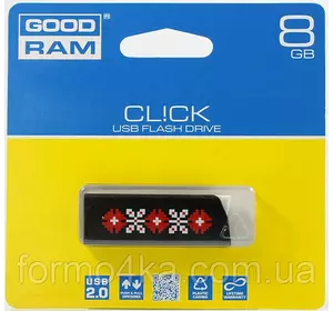 Flash Drive GOODRAM CL! CK 8 GB Ukraine, Black Flash Drive GOODRAM CL! CK 8 GB Ukraine, Black