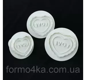 Плунжера для мастики Love 3 шт Плунжера для мастики Love 3 шт