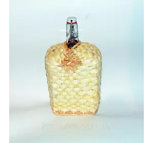 Бутылка с бугельной пробкой 1,75 "Викинг" плетение кукурузой