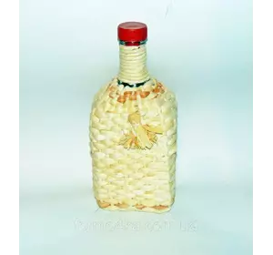 Бутылка 1.2л «Штоф» плетение кукурузой
